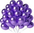 Metallic Purple Balloons 100 Pack 12 Inch Extra Thick Latex Party Balloon by LYNSP