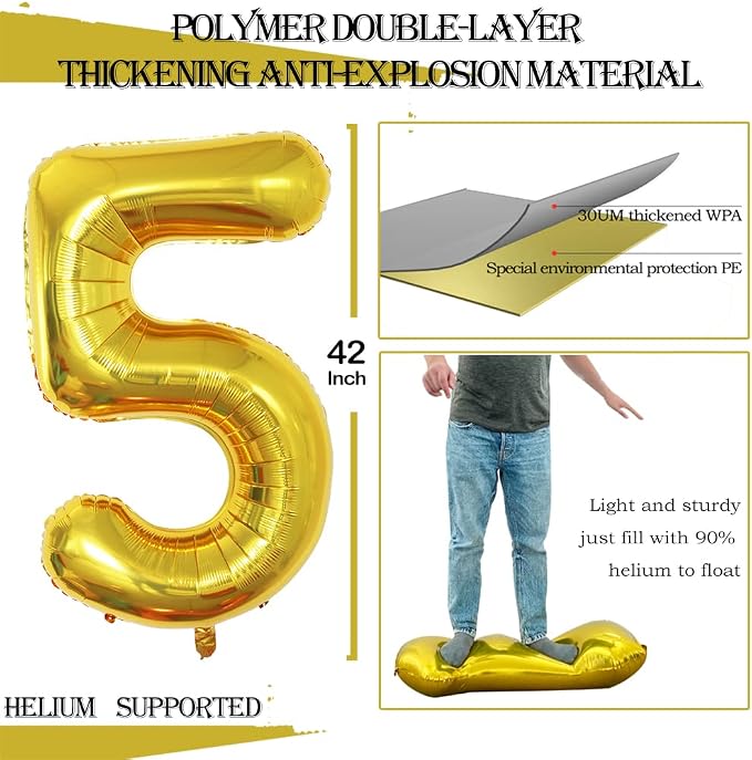 Number 15 Balloons for 15th Birthday Sweet 15 Party Decorations, 42 Inch Jumbo - Image 3