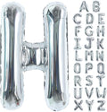 TONIFUL 40 Inch Large Silver Letter H Foil Balloons Alphabet Balloons | Giant by TONIFUL