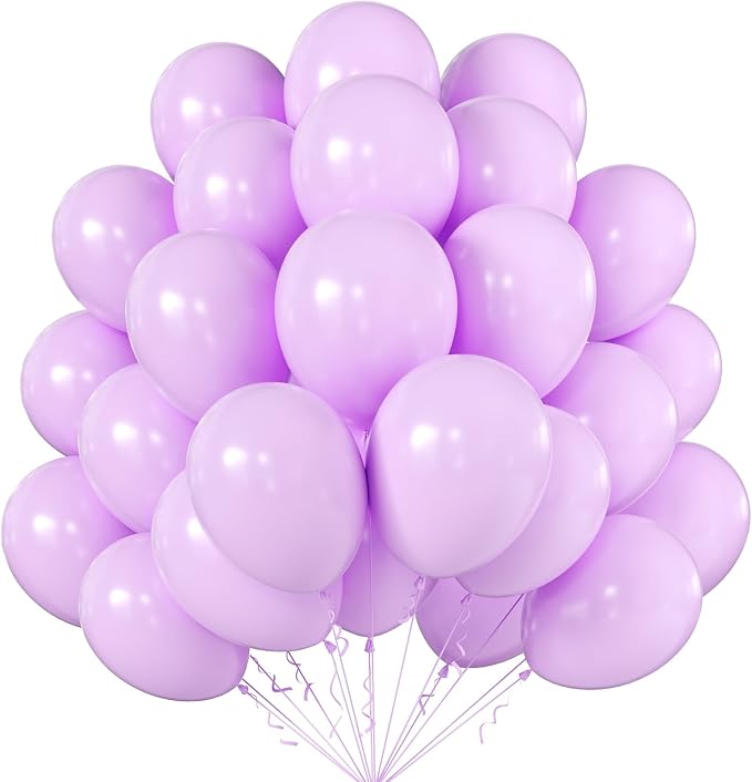 12 Inch Pastel Purple Balloons, Baby Shower, Graduate Party Decorations by KALOR