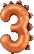 Dinosaur Number 3 Balloon, 30 Inch Birthday Party Decorations by AXBMM