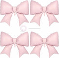4 Pcs Giant Pink Bow Balloons for Birthday Party | 38 Inch Foil Bow Party by Unknown