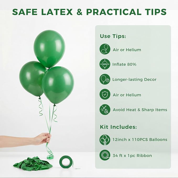 LovesTown 110PCS Latex Balloons 12inch, Party Balloons Arch - Image 7
