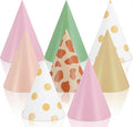 Watersay 24 Pcs Themed Party Hats Theme Cone Paper Hats by Unknown