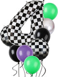 Monster Truck Birthday Party Theme 40 Inch Checkered Number Balloon 4 | by GGDE