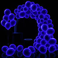 100 Pcs UV Neon Blue Balloons 12 inch Neon Party Supplies, Glow in the Dark by GYIPFIPA