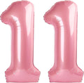 Number Balloons Pearl Pink 11 Balloon 40 inch by Enyeopd