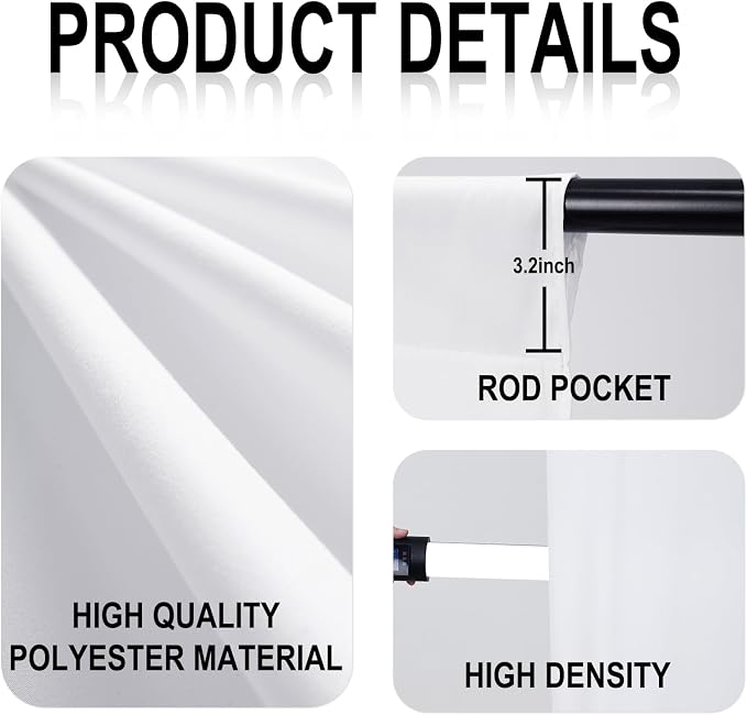GFCC 6FTx9FT White Backdrop Background - Image 3