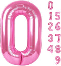 0 Balloon Number 40 Inch Pink Balloons by Mluchee