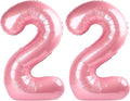 22 Balloon - Pastel Pink Birthday Number Balloons, 40 Inch Decorations | Pastel by ALPHADELTAPI