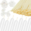 260 Clear Long Balloons for Animals, Thickening Skinny Latex Twisting for Arch by Kawkalsh