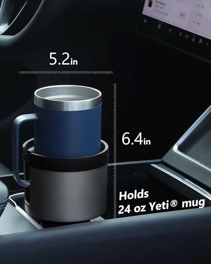 SEVEN SPARTA 2 Pack Car Cup Holder Expander Organizer Adjustable Base, - Image 3