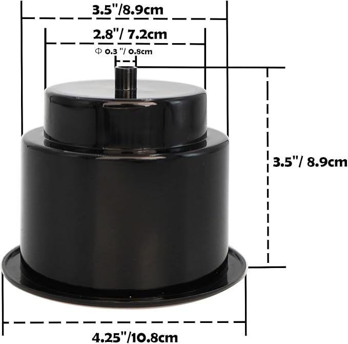 Yuanhe Black Plastic Cup Drink Holder Insert - Image 3