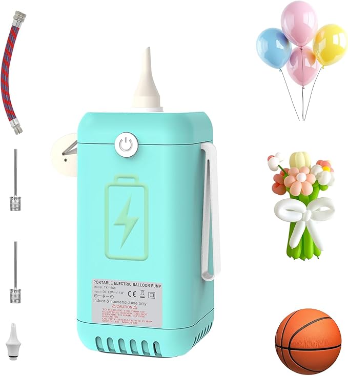AXHJ Balloon Pump Electric Air Pumps, 2-in-1 Electric Air Balloon Pump，Balloon by AXHJ