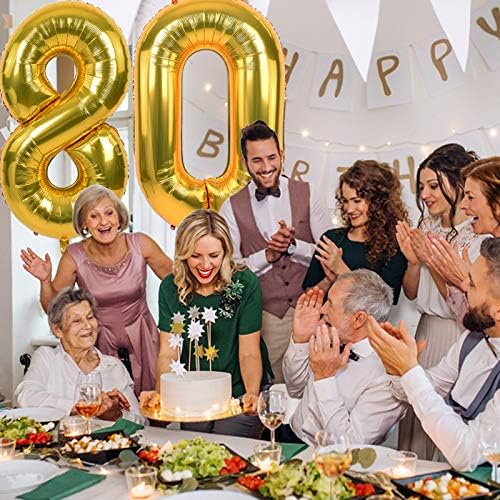 TONIFUL 40 Inch Gold Foil Number 20 Balloon, 20th Birthday Decorations | Large - Image 4