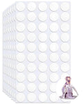 400 PCS Stick Dots Double Sided, 0.4" Clear Removable Sticky Adhesive Mounting by Qivorimith