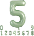 TONIFUL 40 Inch Sage Green Large Number 5 Balloon by TONIFUL