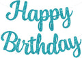 BEISHIDA Glitter Lake Blue Happy Birthday Banner Party Decoration NO DIY | by Beishida
