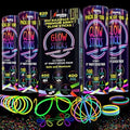 820 pcs Glow Sticks Bulk, Glow in The Dark Party Supplies, Festival Accessories & More, Bulk Party Favors, Camping Games, Party Favors, Emergency Supplies by AMMYGLOW