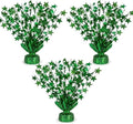PMU 3 Pack Bursting Star Metallic Foil Spray Centerpiece- Green Balloon Weights by PMU