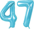 Number 47 Balloons for 47th Birthday Party Decorations, 0-100 Large No.47 by Joycard