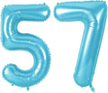 Number 57 Balloons for 57th Birthday Party Decorations, 0-100 Large No.57 by Joycard