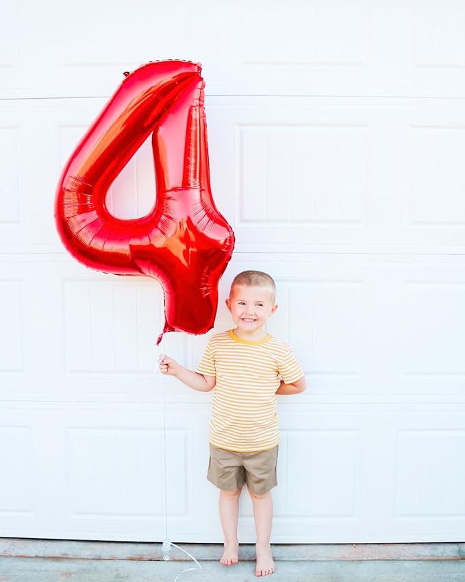 Red 8 Balloon - Number Balloon 40 Inch, 8th Red Birthday Decorations | Large - Image 7