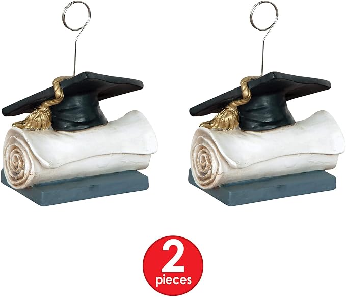 Beistle Grad Cap Photo/Balloon Holders – 2 Count Graduation Weights - Image 4