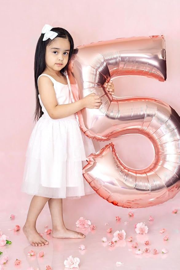 Numbers 14 Balloon 40Inch Rose Gold Balloons - Image 2