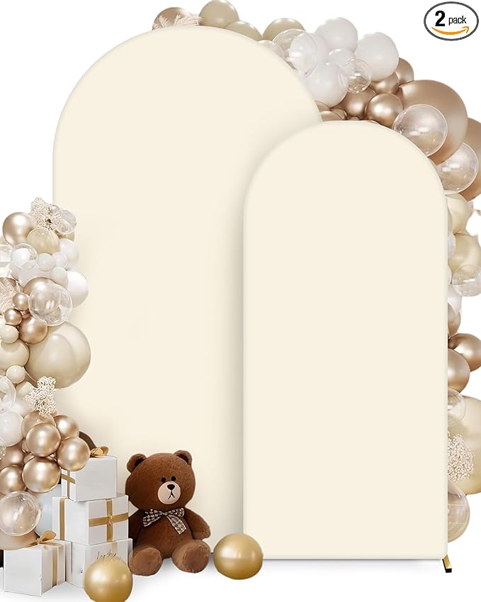 Hemmotop Stretchy Arch Backdrop Cover, 2 Sided, Perfect 360° Decor, by Hemmotop