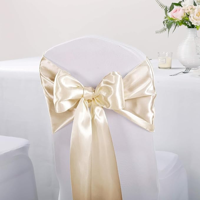 15-Pack Satin Table Runner Champagne 12 x 108 inches Long, Table Runners - Image 7