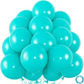 50pcs Teal Balloons, 12inch Turquoise Latex Balloons kit by ZizasAry
