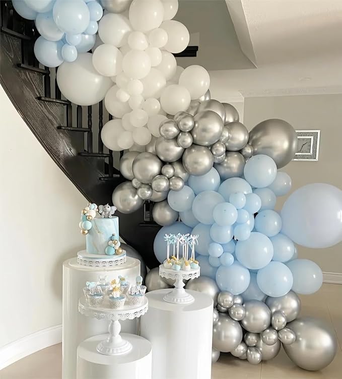 White Balloons 50pcs 12" Party Decoration Matte Latex Balloonfor Birthday - Image 6