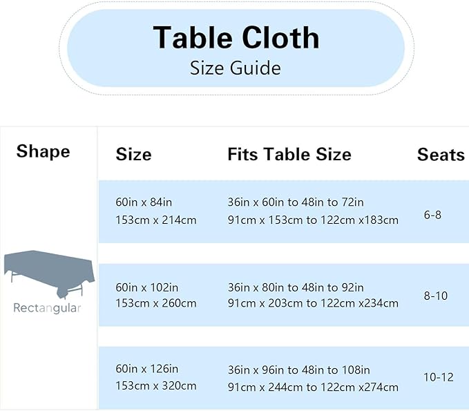 6 Pack White Table Cloth Rectangle Table 60 x 84 Inch Tablecloths for 6 Foot Rectangle Tables. Stain and Winkle Resistant Polyester Washable WhiteTable Cloths for Parties Wedding Dining