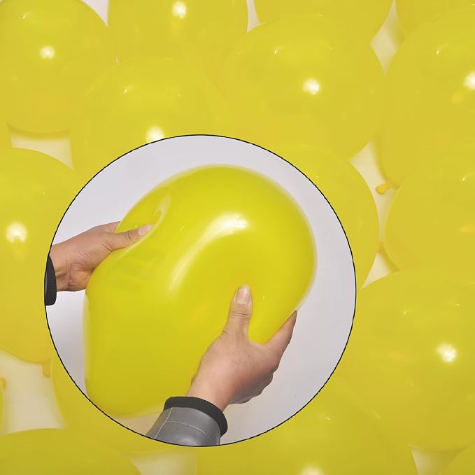 300 pack Yellow Balloons 12 Inch Yellow Latex Balloon Bulk - Image 3