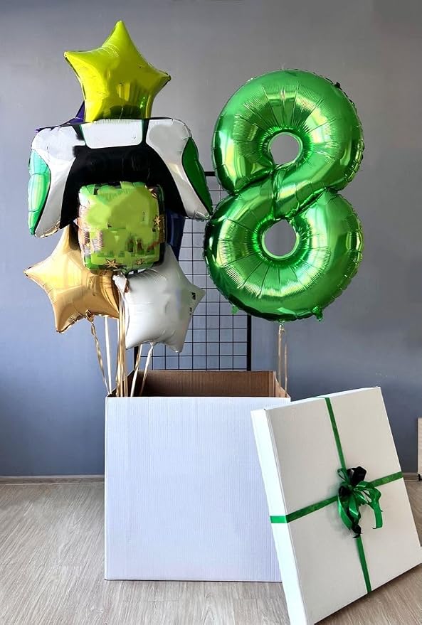 Number Balloons 40 Inch Dark Green 7 Balloon - Image 2