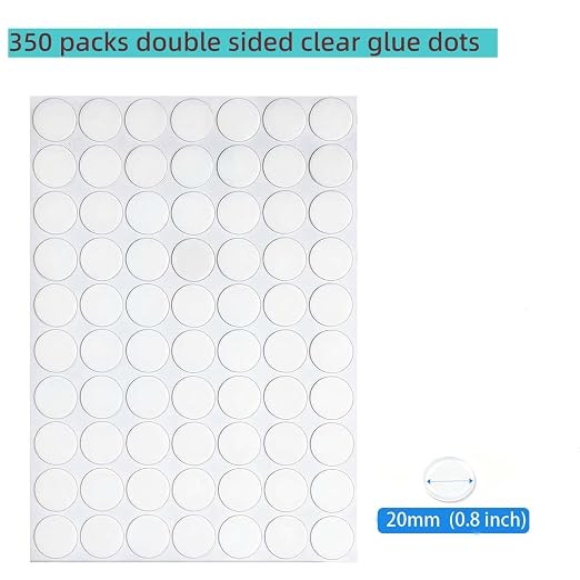350 Packs Removable Glue Dots, Double Sided Adhesive Dots - Image 2