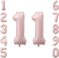 Baby Pink Number 11 Balloon 40 Inch, Muted Pastel Foil Party Supplies | by Unknown