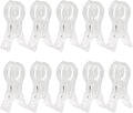 Large Balloon Arch Clips, 10 Pack, 3.54 Inch, Transparent | Plastic Backdrop by Unknown