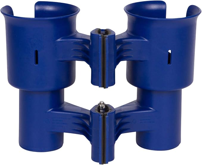 Patented Boat Cup Holder, Clamp on Portable Storage Caddy Securely Holds 2 - Image 6