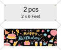 2 Pcs Large Sublimation Banner blank banners to decorate vinyl, 2x6 Ft by Buynow
