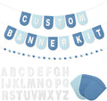 Hahafelt 125 Pcs Make Your Own Banner Kit Personalized Handmade Name Scallop by Hahafelt