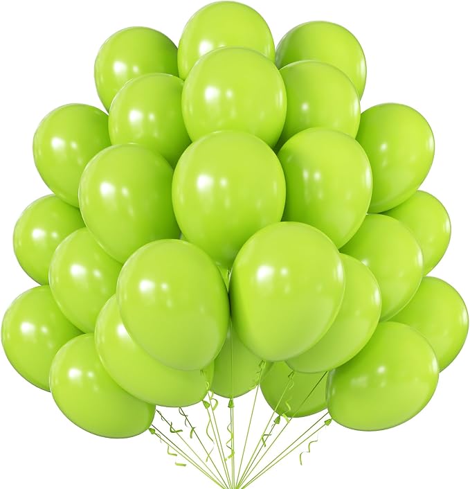 12 Inch Lime Green Balloons, Baby Shower, Graduate Party Decorations by KALOR