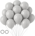 Voircoloria 105pcs Light Gray Party Latex Balloons, 12inch | by Voircoloria