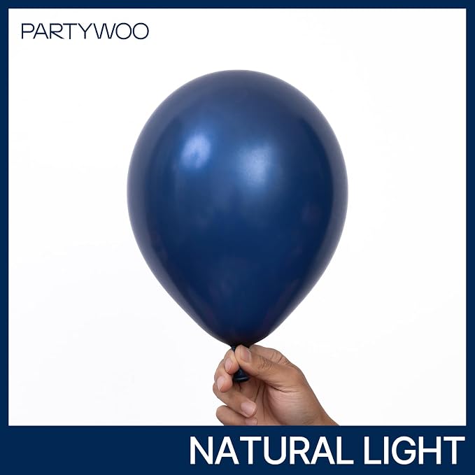 PartyWoo Navy Blue Star Spike Balloon Arch Kit 110pcs Different Sizes | 18 12 - Image 2