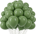 Voircoloria 110pcs Sage Green Olive Green Latex Party Balloons, 12inch | by Voircoloria