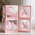 Ledido Baby Boxes with Letters for Baby Shower Decorations with 38 Balloons by Ledido