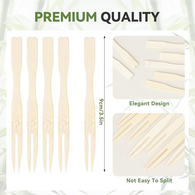 100PCS Cocktail Picks, Fancy Forks - Image 2