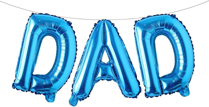 16 INCH DAD Multicolor optional Foil Letter Balloon 16" Happy Father's Day Best by RUIANSI