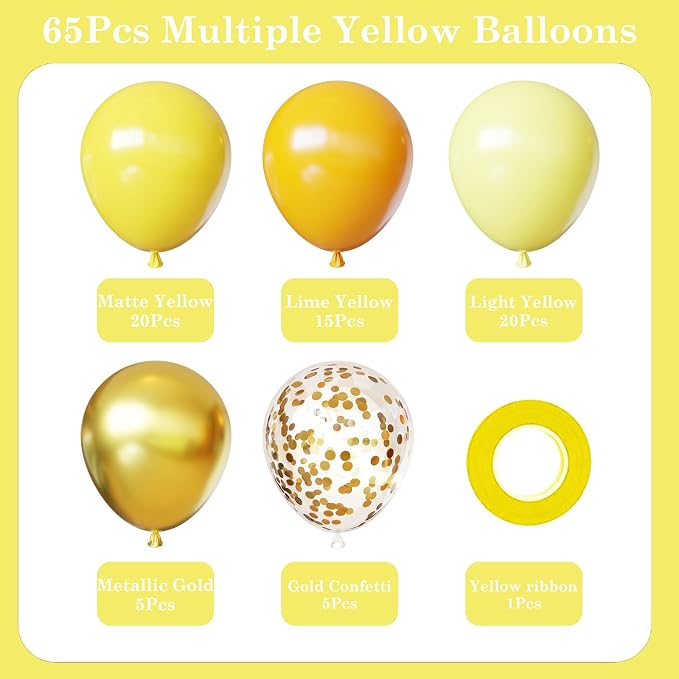 Yellow Balloons Kit - Image 2
